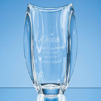 30.5cm Crystalite Oval Orbit Vase