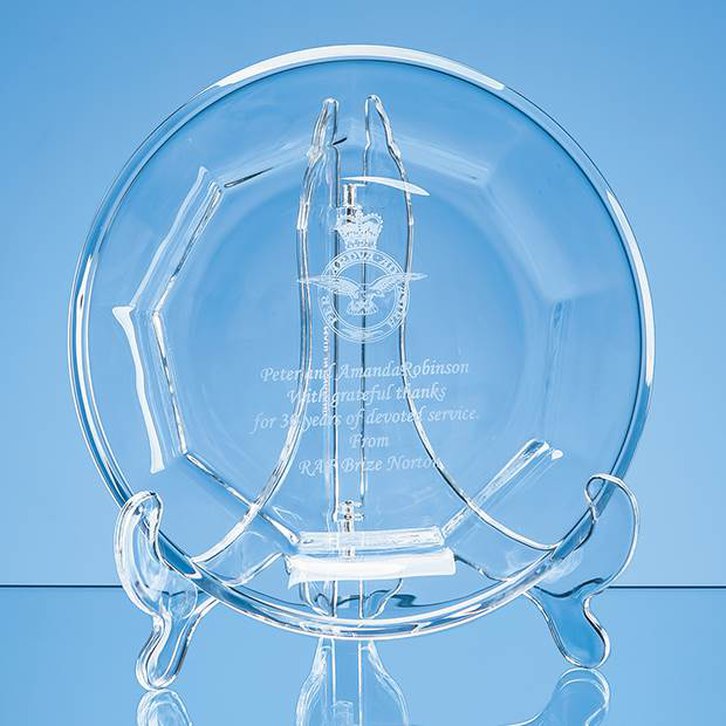 19cm Lead Crystal Display Plate