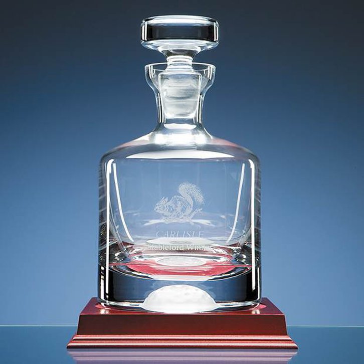 1ltr Handmade Golf Ball Base Decanter