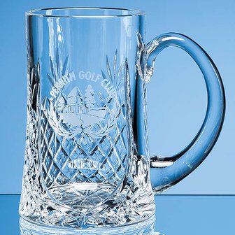 0.57ltr Lead Crystal Panel Tankard