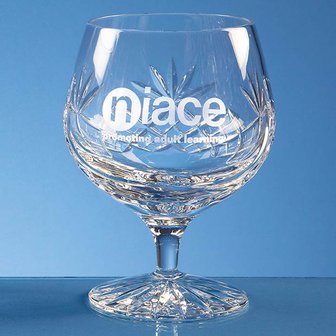 400ml Blenheim Lead Crystal Panel Brandy