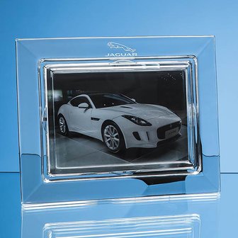 25cm Lead Crystal Plain Photo Frame for 7inchinch x 5inchinch Photo  H or V