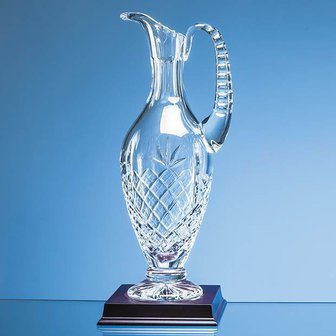 28cm Lead Crystal Panelled Claret Jug
