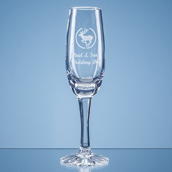 165ml Grosvenor Lead Crystal Champagne Flute with Star Cut Base