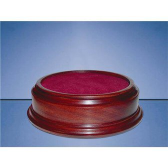 5inchinch Recess Round Mahogany Base