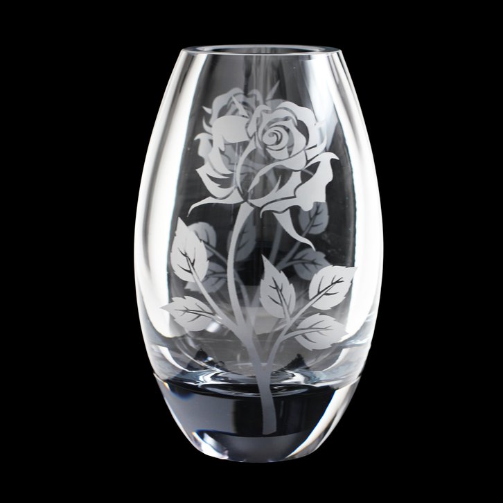 Rose Barrel Vase 7"