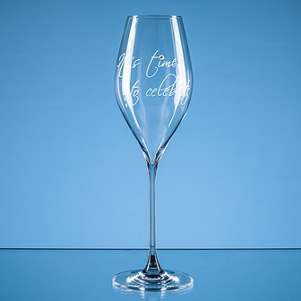 320ml Its time to celebrate Diamante Prosecco Glass