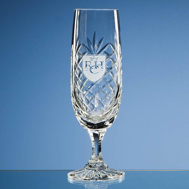 170ml Durham Lead Crystal Panel Champagne Flute