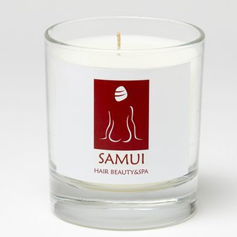 9.5cm Personalised Scented Home Candle White Christmas