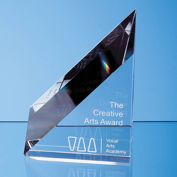 18cm Optical Crystal Stafford Peak Award