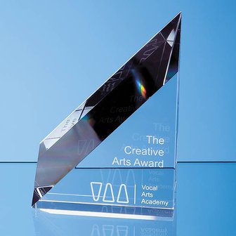 18cm Optical Crystal Stafford Peak Award