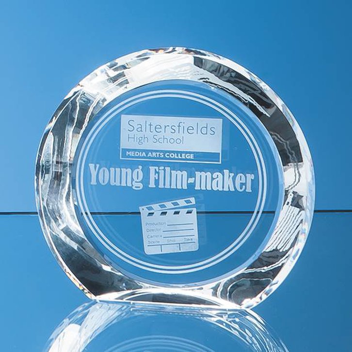 13cm Optical Crystal Elite Circle Award